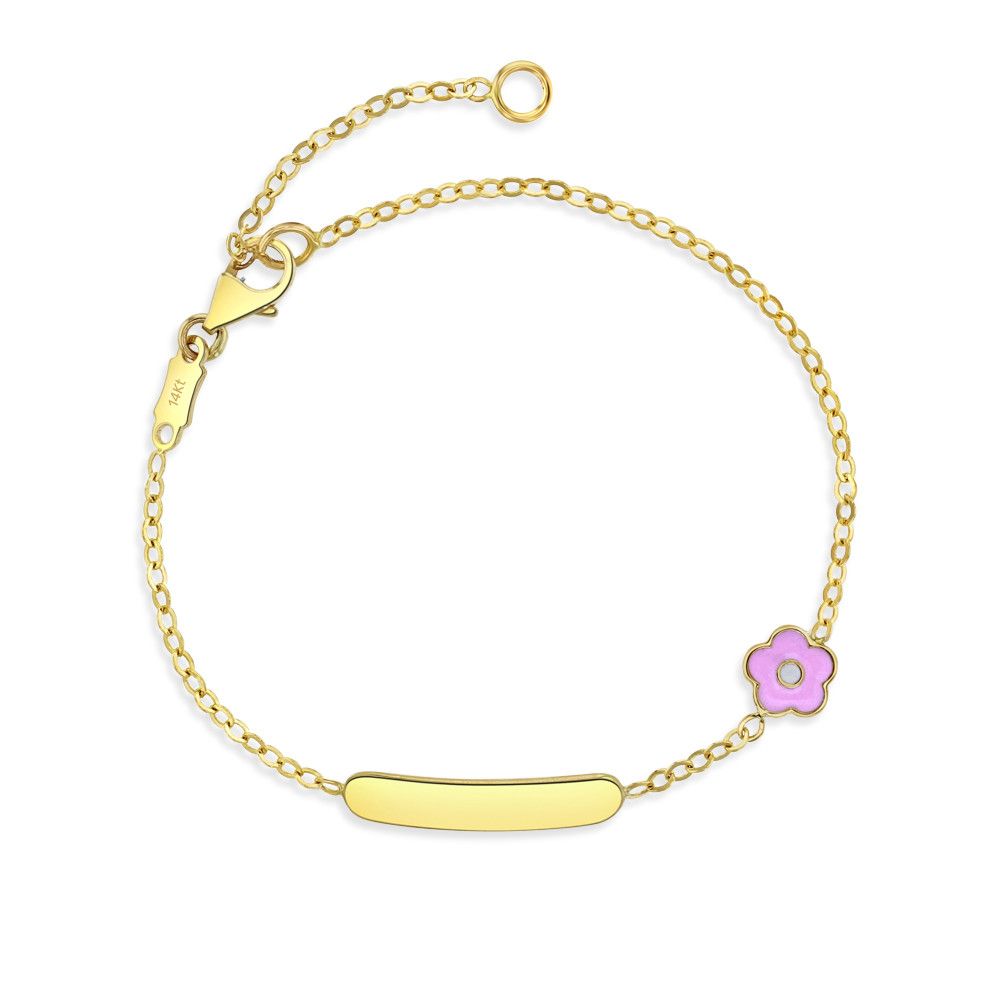 Bracelet d’identification fleurs bébé  bambin enfant