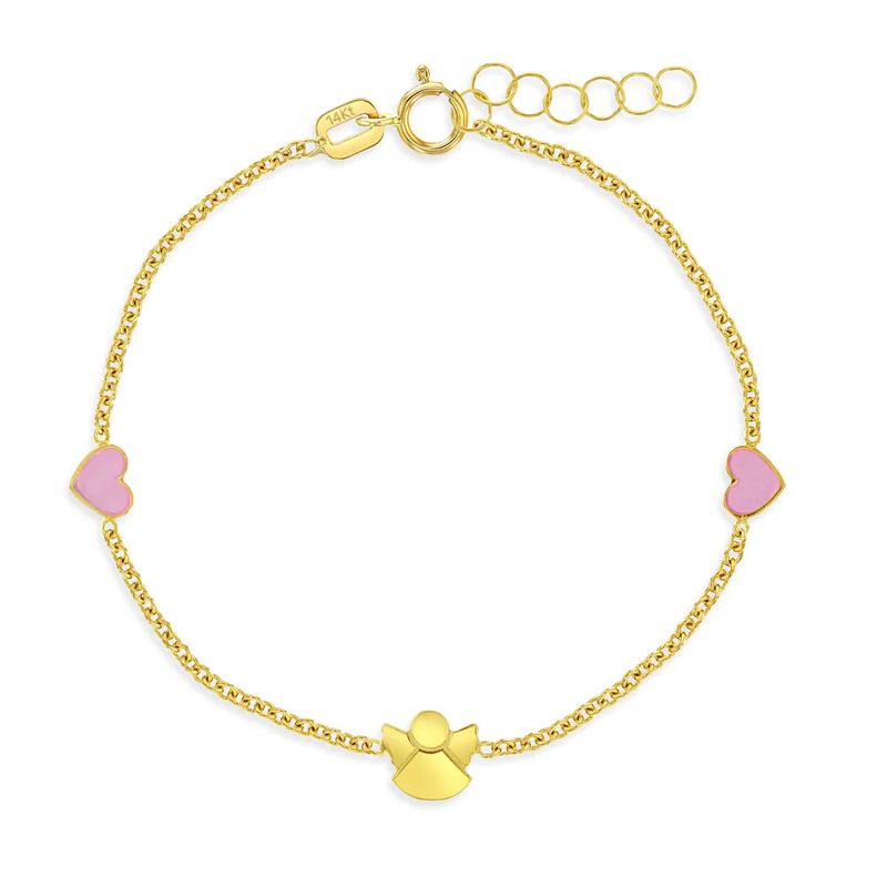 Bracelet baby toddler  loving pink angel