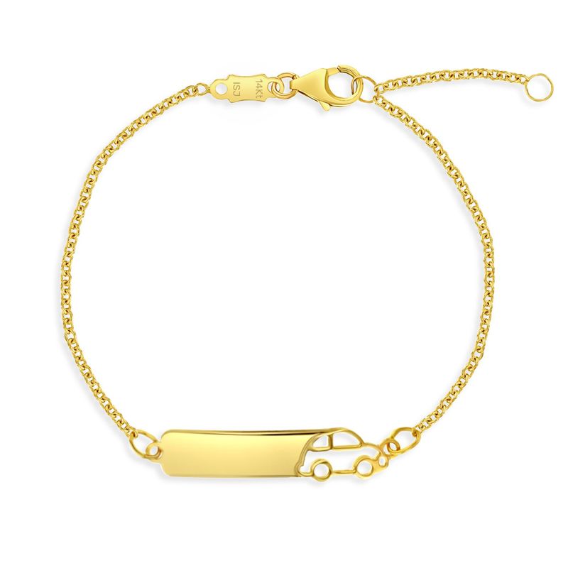 Engravable Car Cut Out Kids Bracelet
