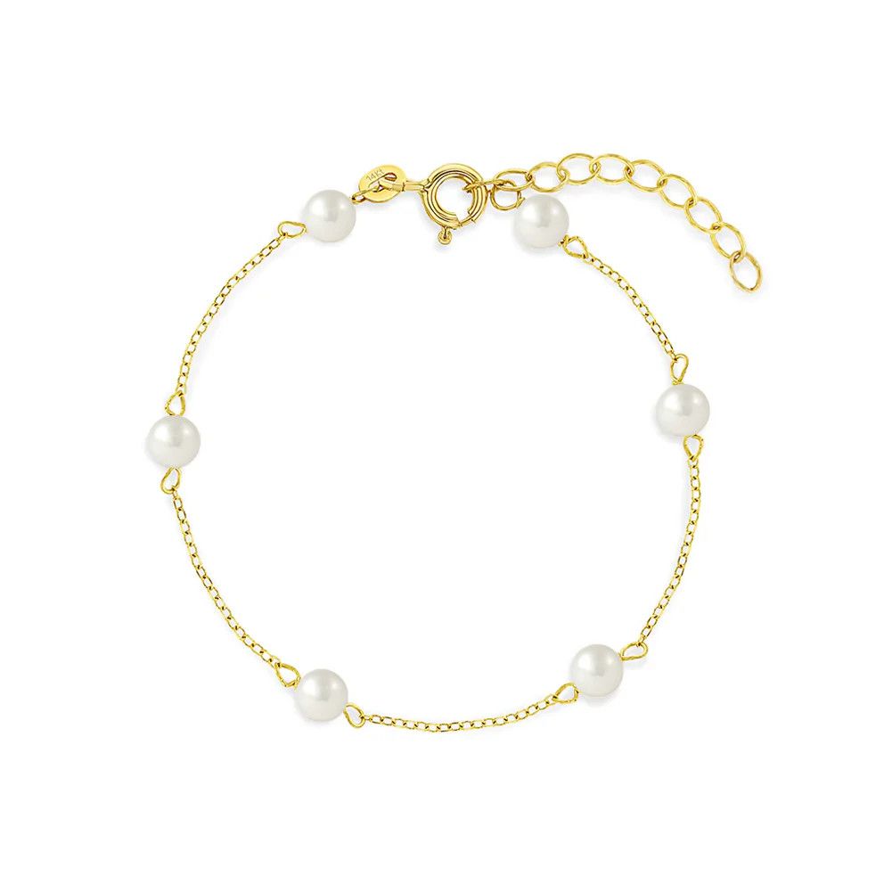 Bracelet pour tout-petits avec perles de culture d’eau douce Bracelet pour tout-petits avec perles de culture d’eau douce