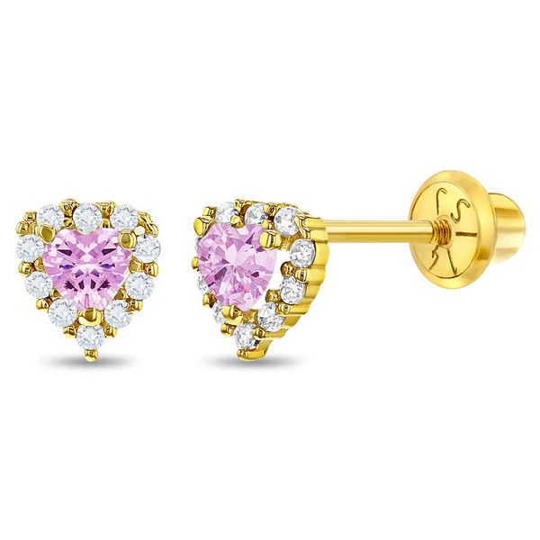 Boucles d’oreilles Princess Heart pour filles