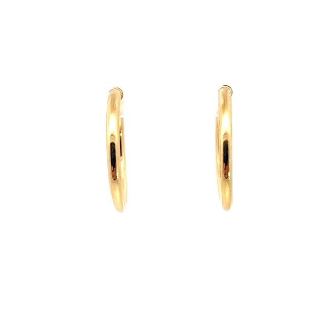 Tube hoop earrings