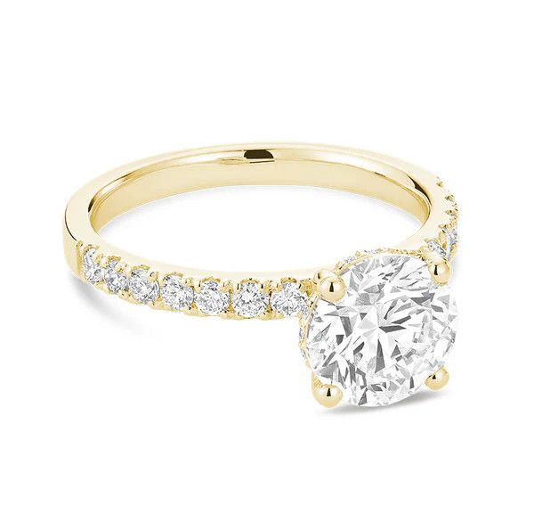 Bague Fiançailles Diamants synthétiques
