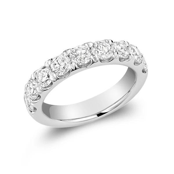 ​Semi-eternity ring in synthetic diamonds