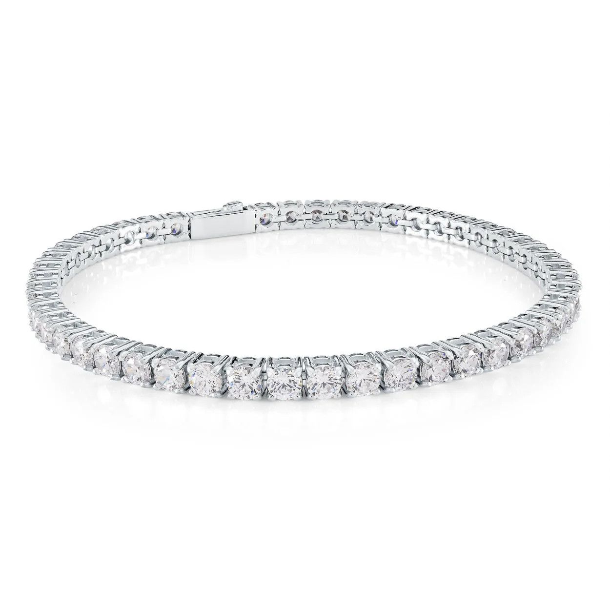Veloria Bracelet Tennis, Couleur: Acier, Taille: 7 pouce