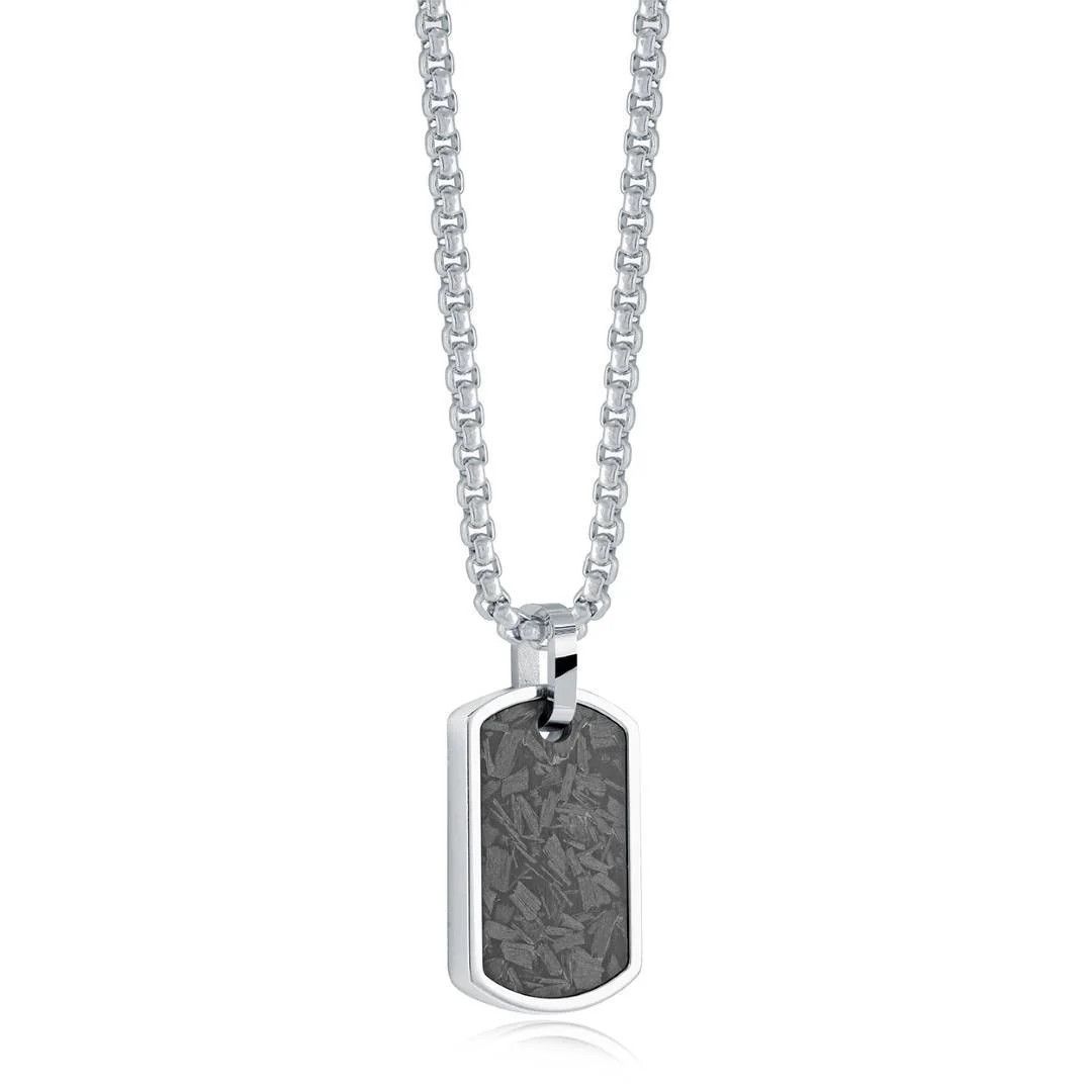 Italgem Collier avec plaque militaire, Couleur: Acier
