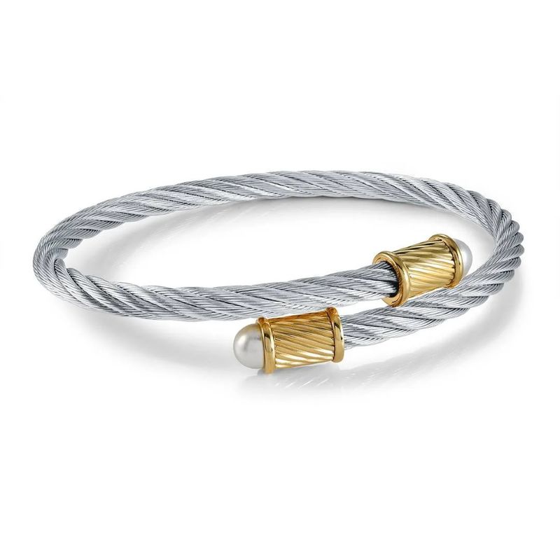 Italgem Twisted Cable Bangle Bracelet