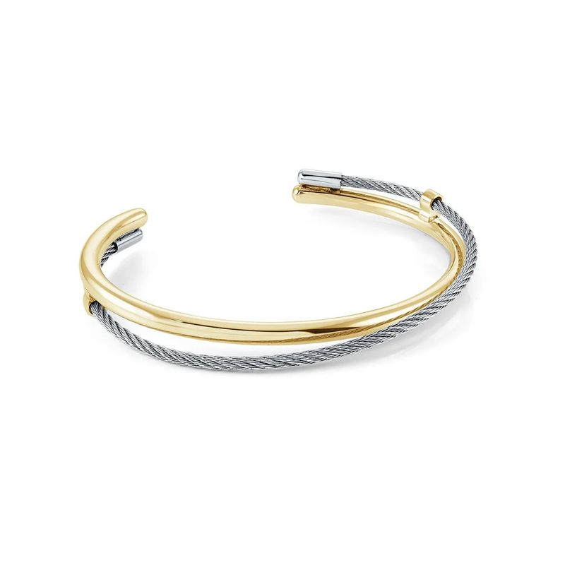 Veloria Cable Pattern Bangle Bracelet
