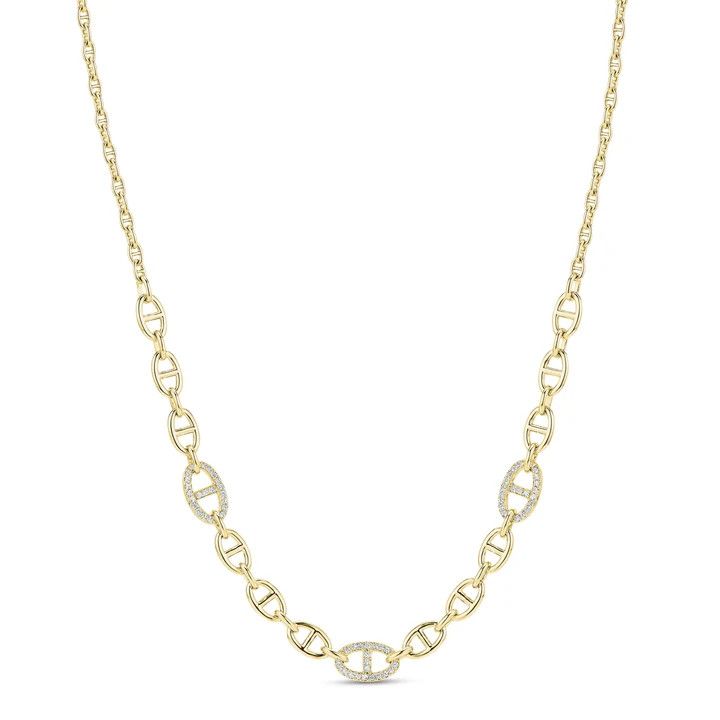 Miss Mimi fancy oval link necklace