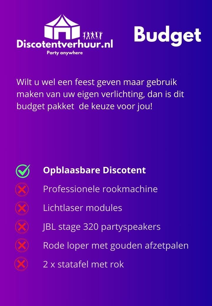Budget Discotent Pakket