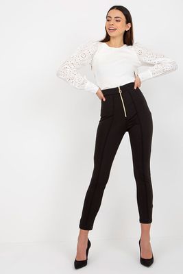 Legginsy z zamniem - czarne