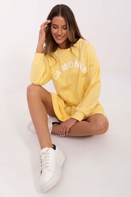 Komplet ze spódnicą - żółty