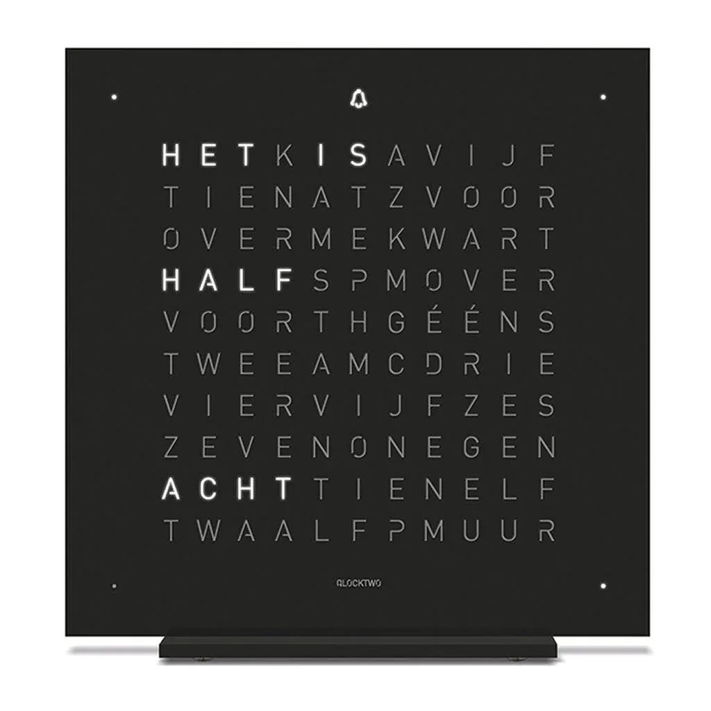 QLOCKTWO EARTH 13.5 - DEEP BLACK