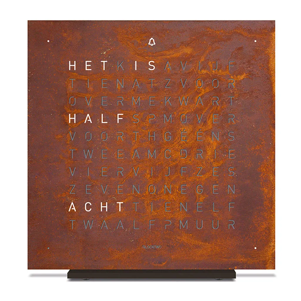 QLOCKTWO EARTH 13.5 - RUST