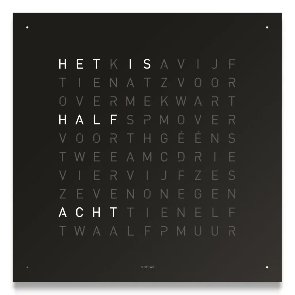 QLOCKTWO EARTH 180 - BLACK PEPPER