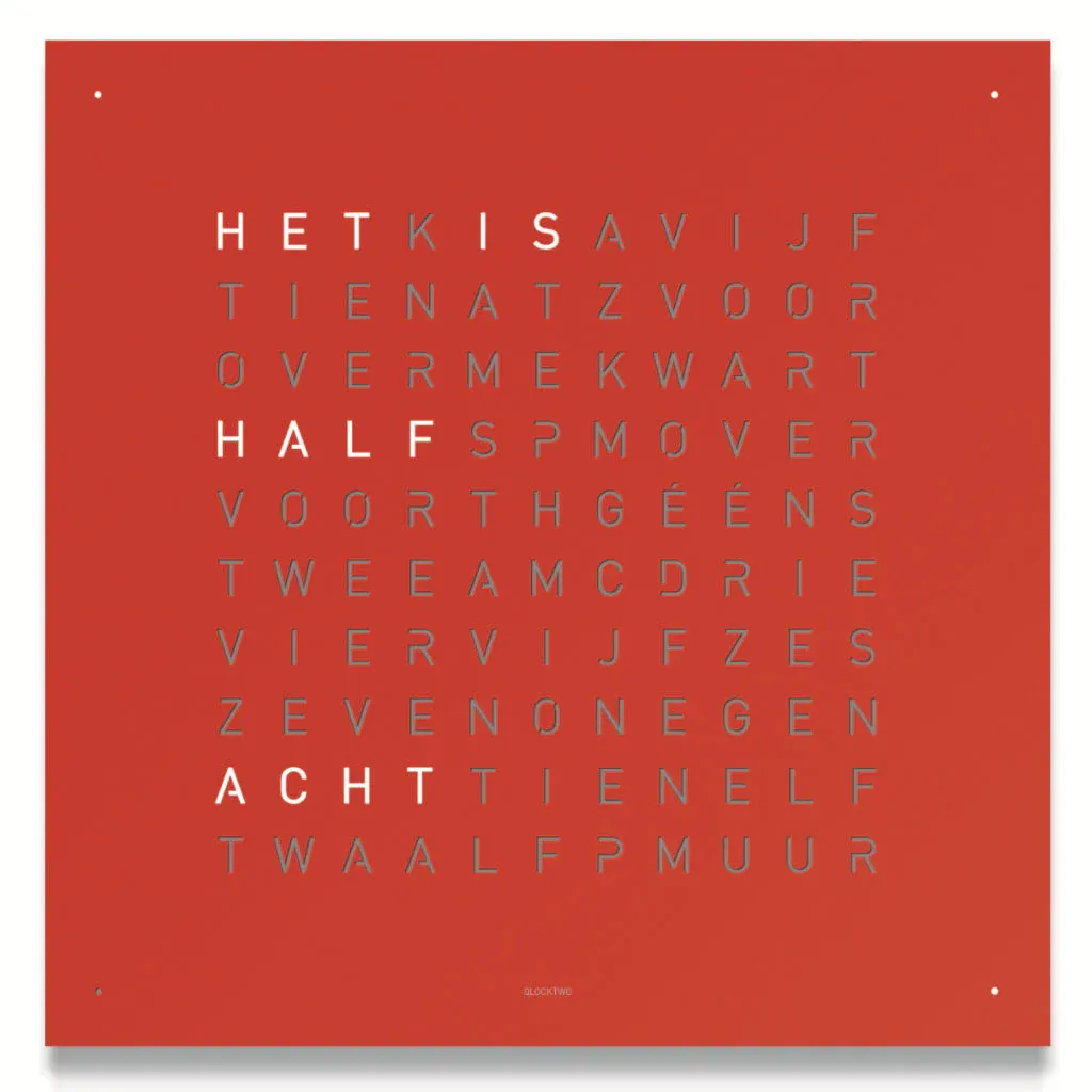 QLOCKTWO EARTH 45 - RED PEPPER