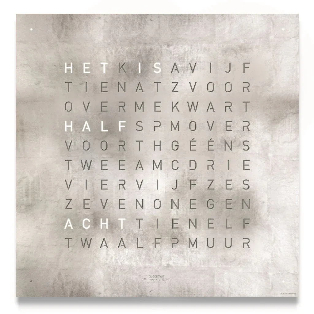 QLOCKTWO EARTH 90 - PLATINUM