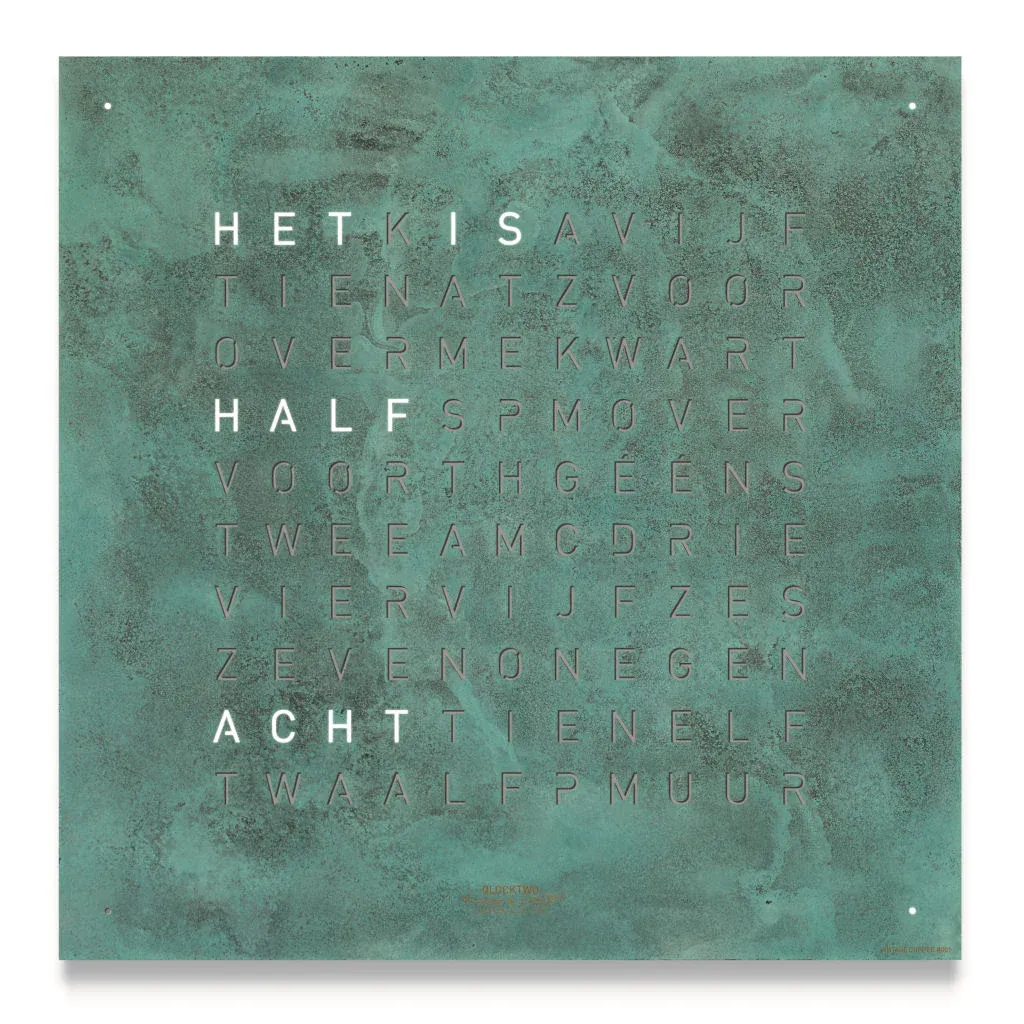 QLOCKTWO EARTH 45 - VINTAGE COPPER
