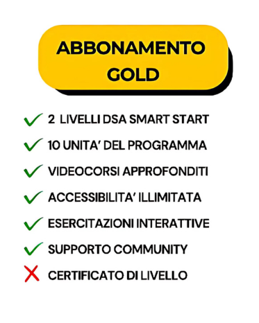 ABBONAMENTO GOLD
