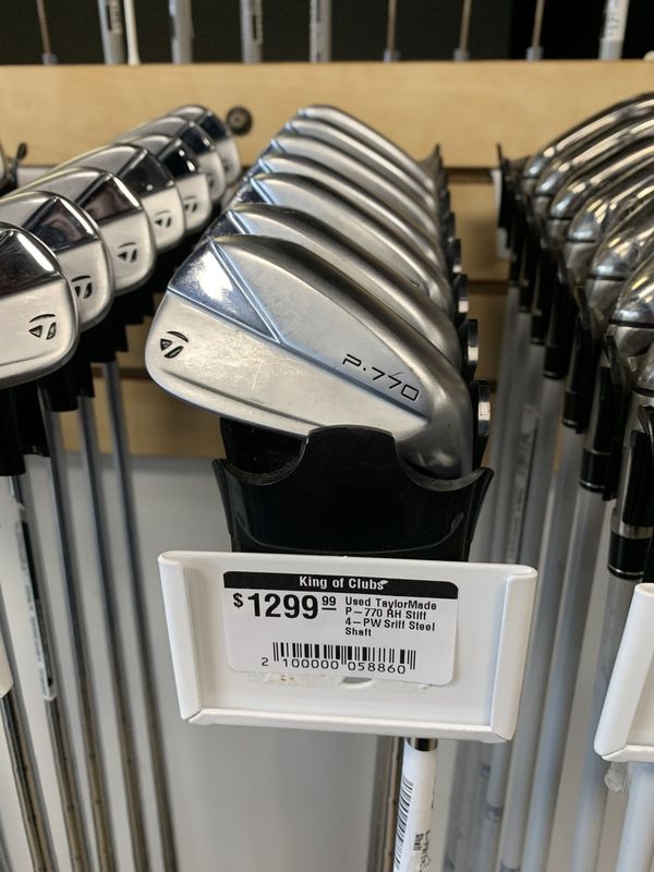 Used TaylorMade P-770 RH Stiff 4-PW Sriff Steel Shaft