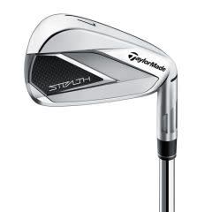 Used TaylorMade Stealth Irons Demo 8pc steel RH Stiff
