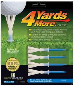 4 More Yards Golf Tee 3 - 1/4&quot;