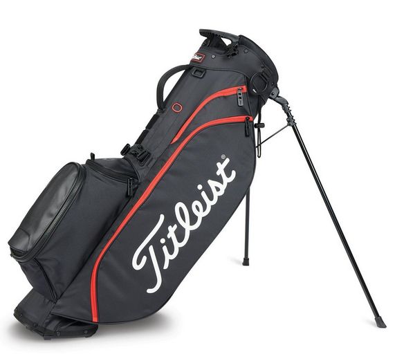 Titleist Players 4 Stand Bag BLK BLK RED