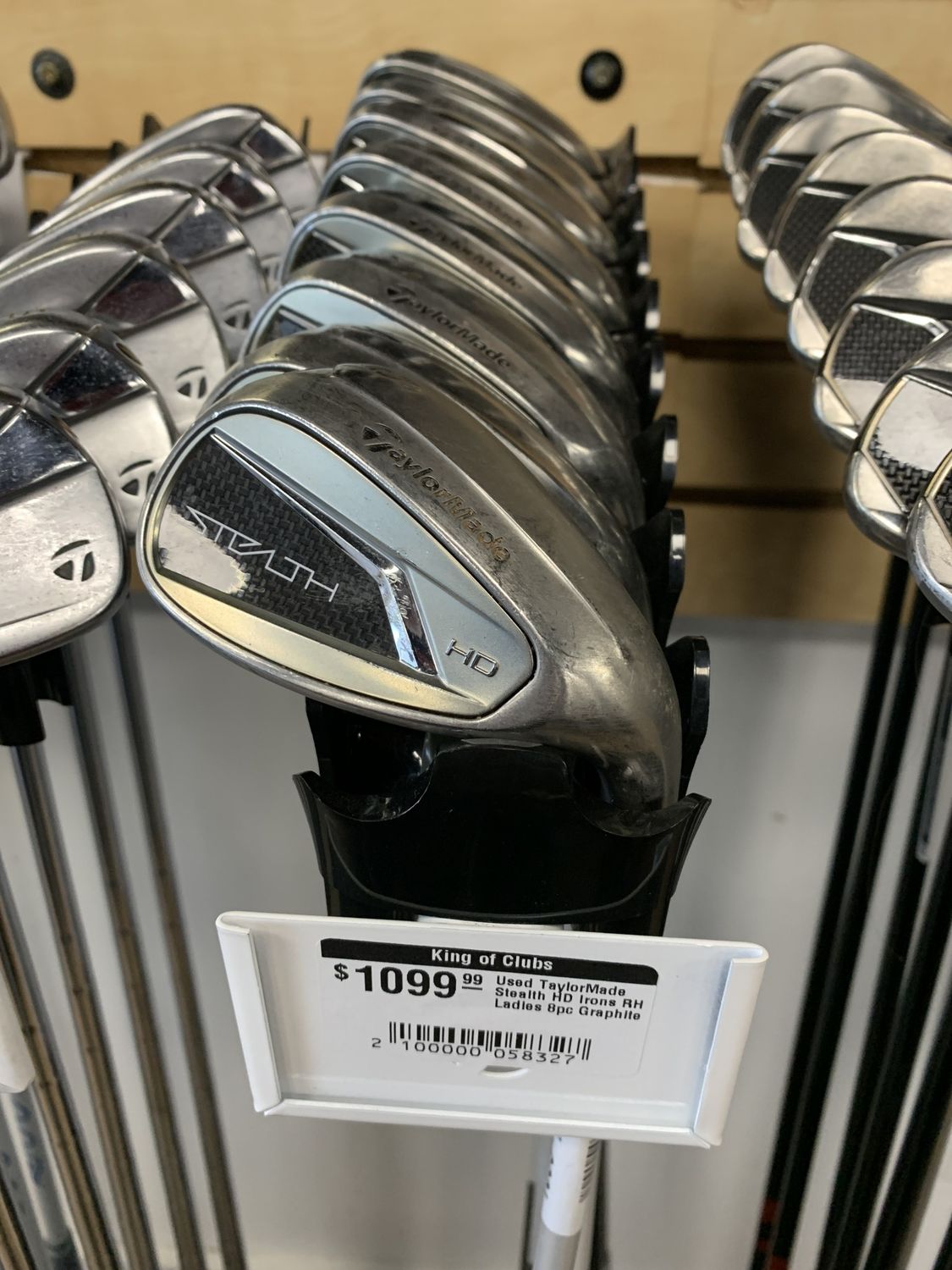 Used TaylorMade Stealth HD Irons LH Lite Flex  8pc Graphite