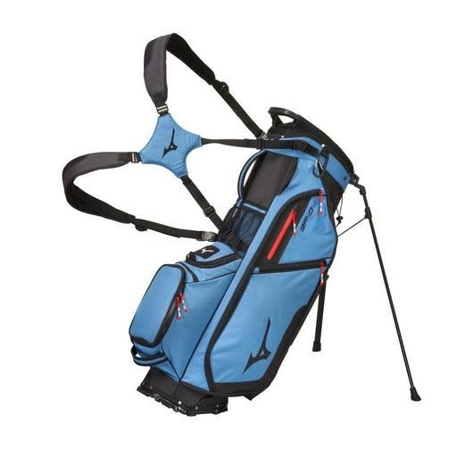 MIZUNO BR-D4 6 WAY STAND BAG CALIFORNIA BLUE BLACK