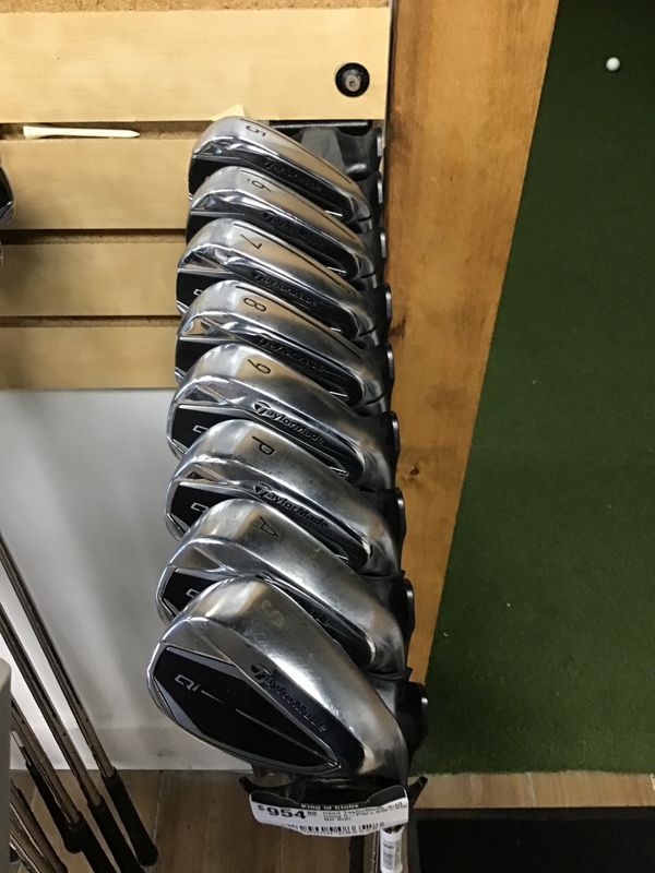 TaylorMade Demo Irons Qi10 Steel Reg Flex 5-P,A,S Rh