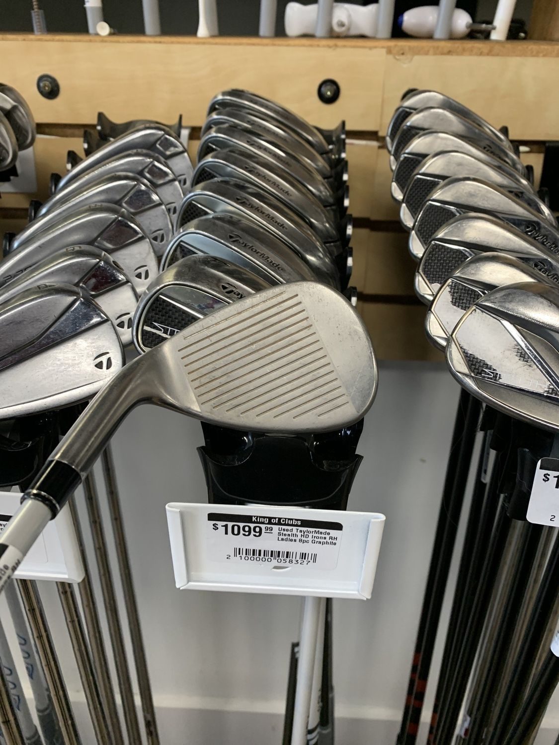 Used TaylorMade Stealth HD Irons LH Lite Flex 8pc Graphite