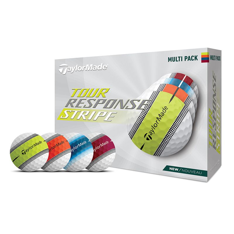 TAYLORMADE TOUR RESPONSE STRIPE BALL NEON MULTI