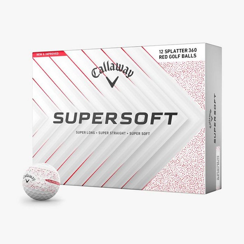 Callaway Supersoft Dozen Splatter Red