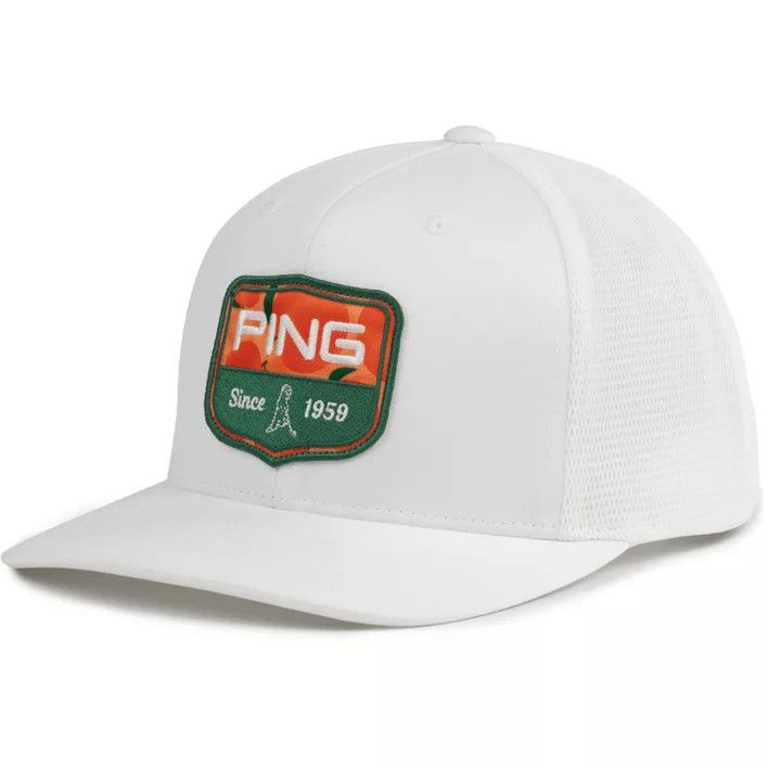 Ping Heritage Snap Back Hat Whte 3