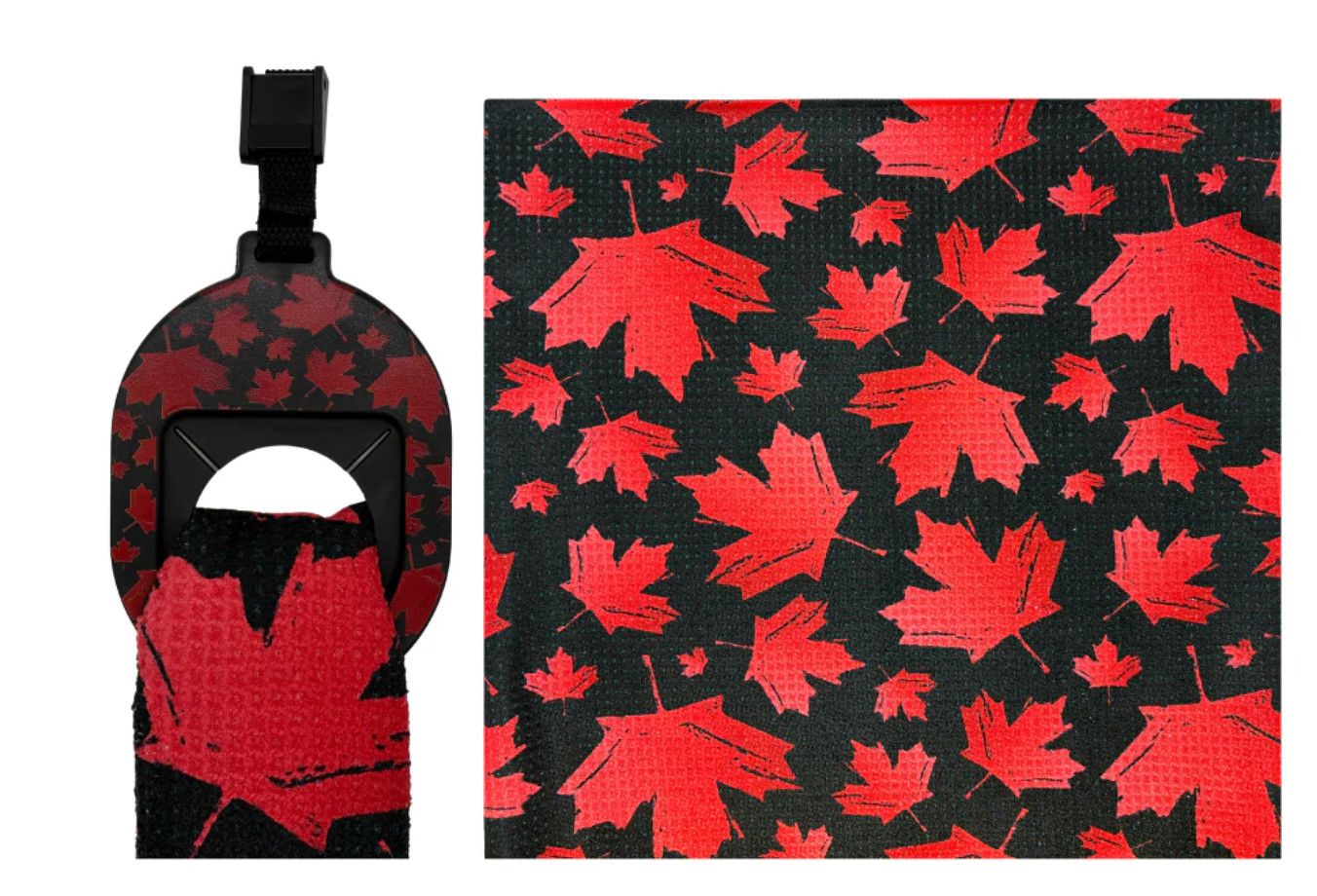 Towel Tag Golf Towel - Maple Leaves