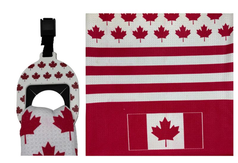 Towel Tag Golf Towel - Oh Canada 2