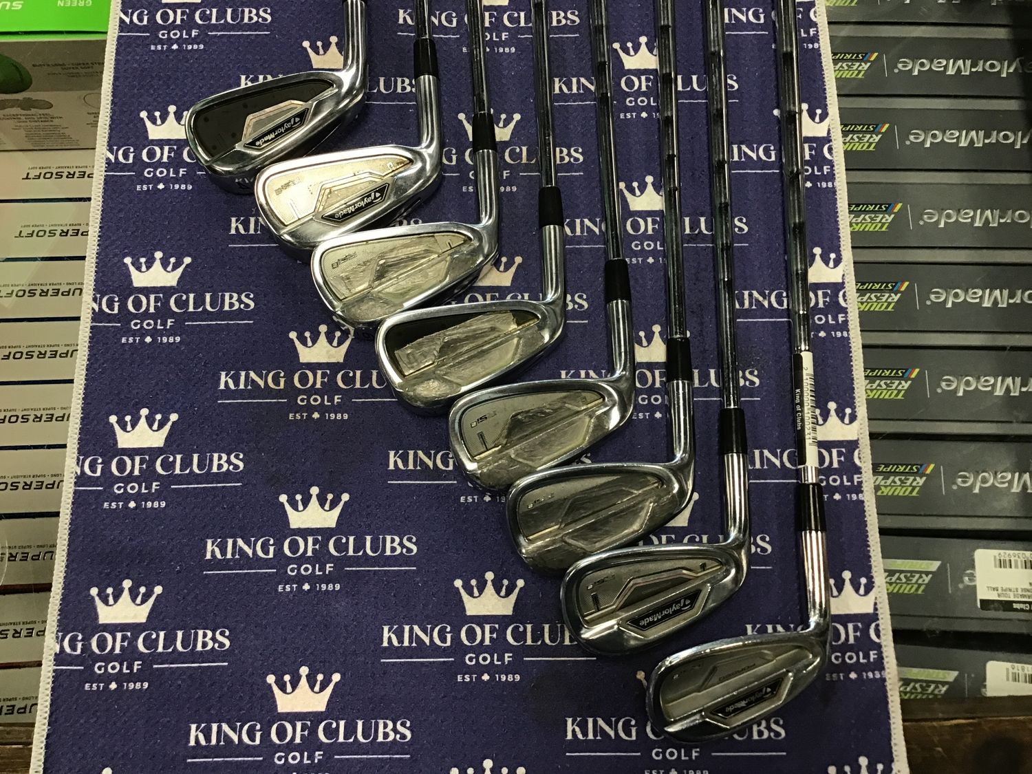 Used Taylormade RSi2 Irons 4-PW+AW LH Stiff
