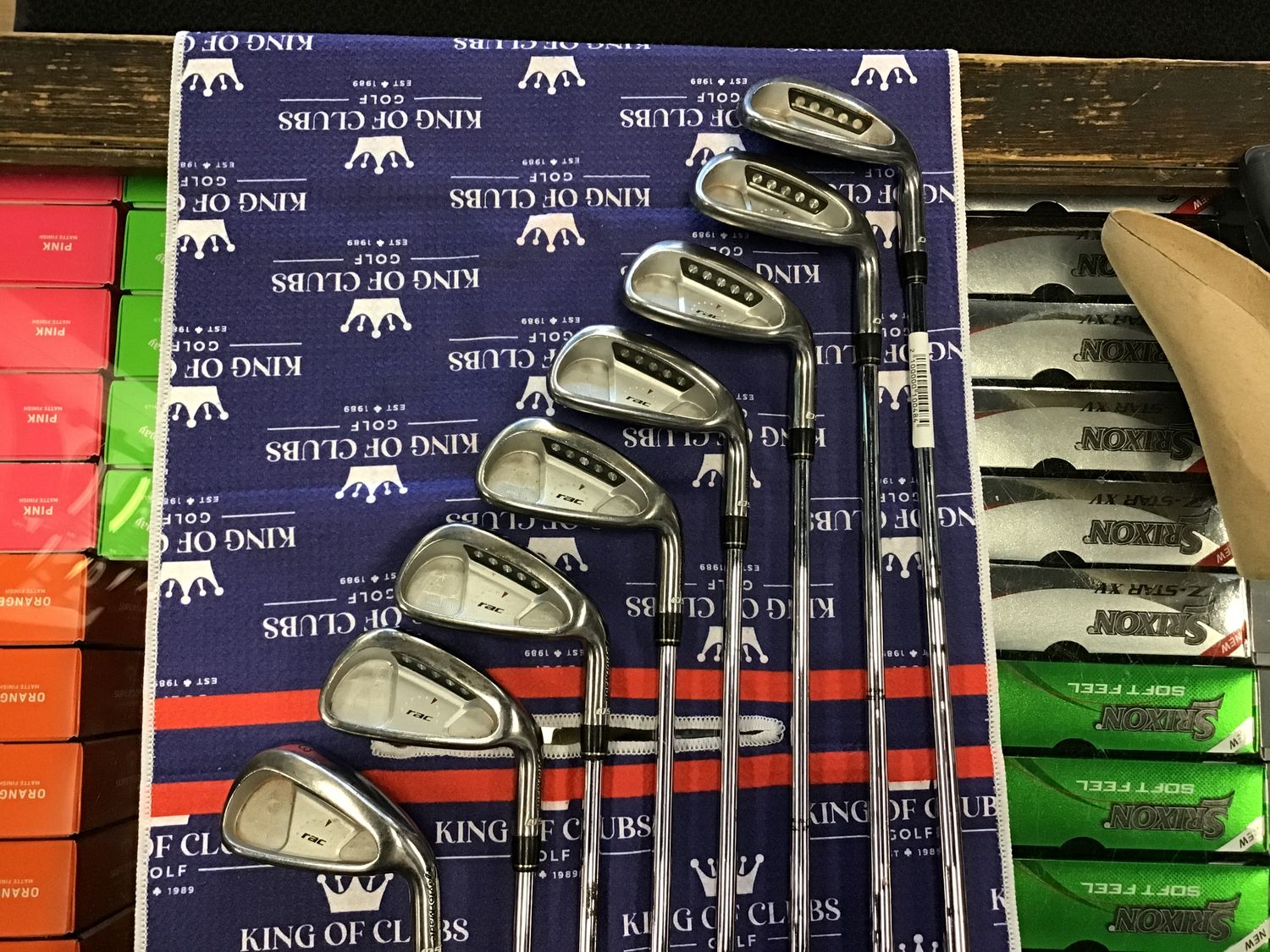 Used LH RAC Irons 3-PW Ladies Graphite
