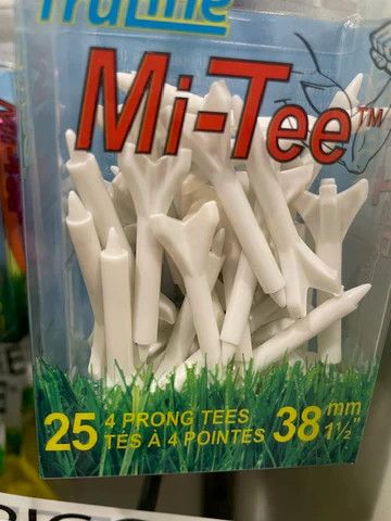 Truline Mi-Tee Yellow 25 Pack 3-1/4