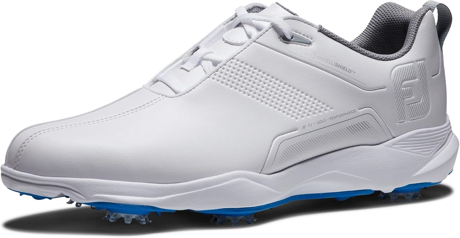FOOTJOY eComfort White/Grey/Blue Mens 10.5 Wide