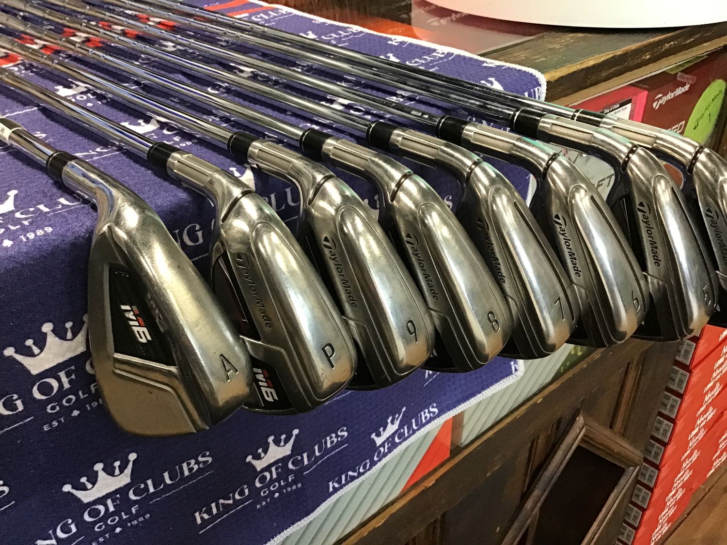 Used taylormade M6 Irons 4-PW+GW Stiff RH
