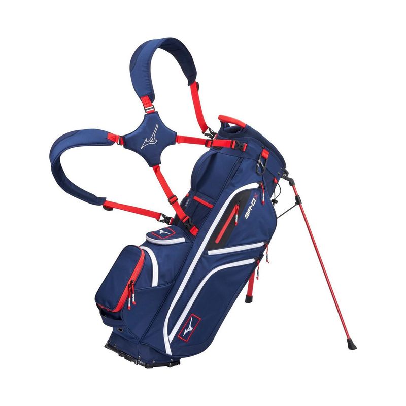 Mizuno BR-D4 Stand Bag Navy/Red