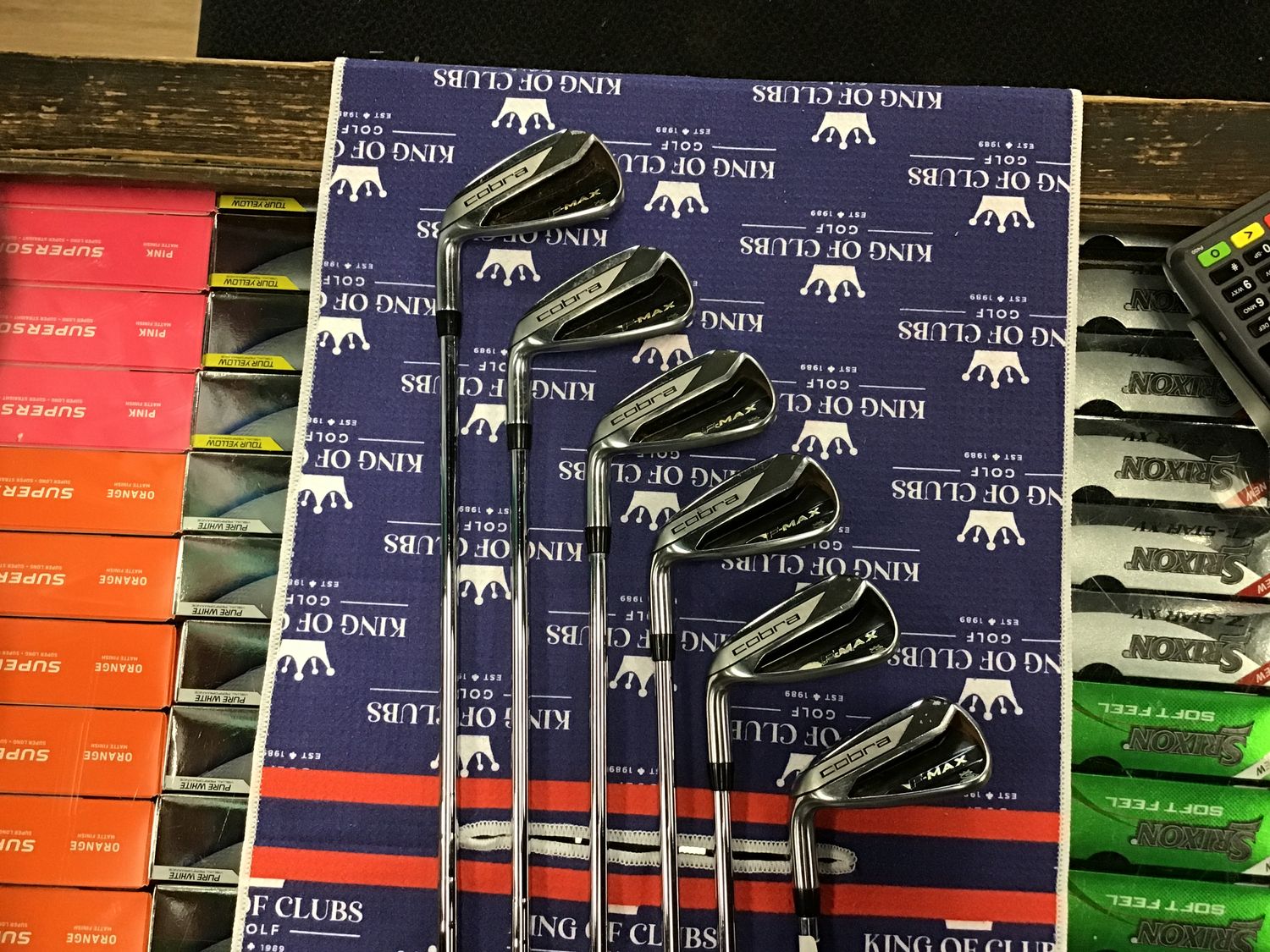 Used Cobra Fmax Irons 5-PW LH Stiff
