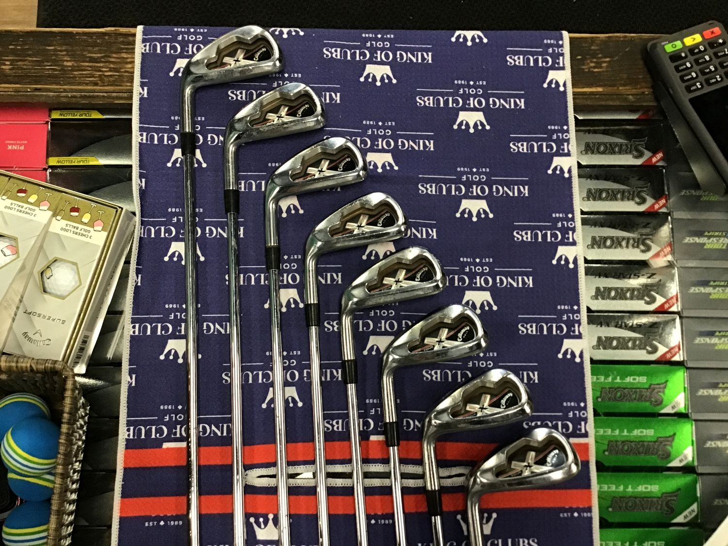 Used callaway X Tour Irons 4-PW LH