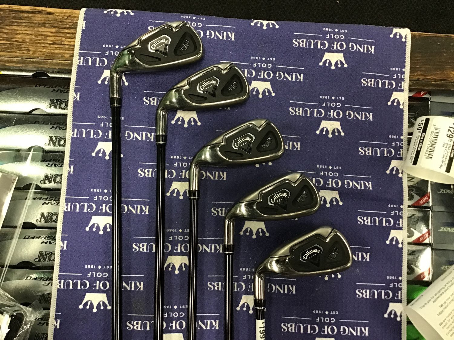 Used Callaway Fusion Wide Sole irons  LH Ladies Flex 5-9