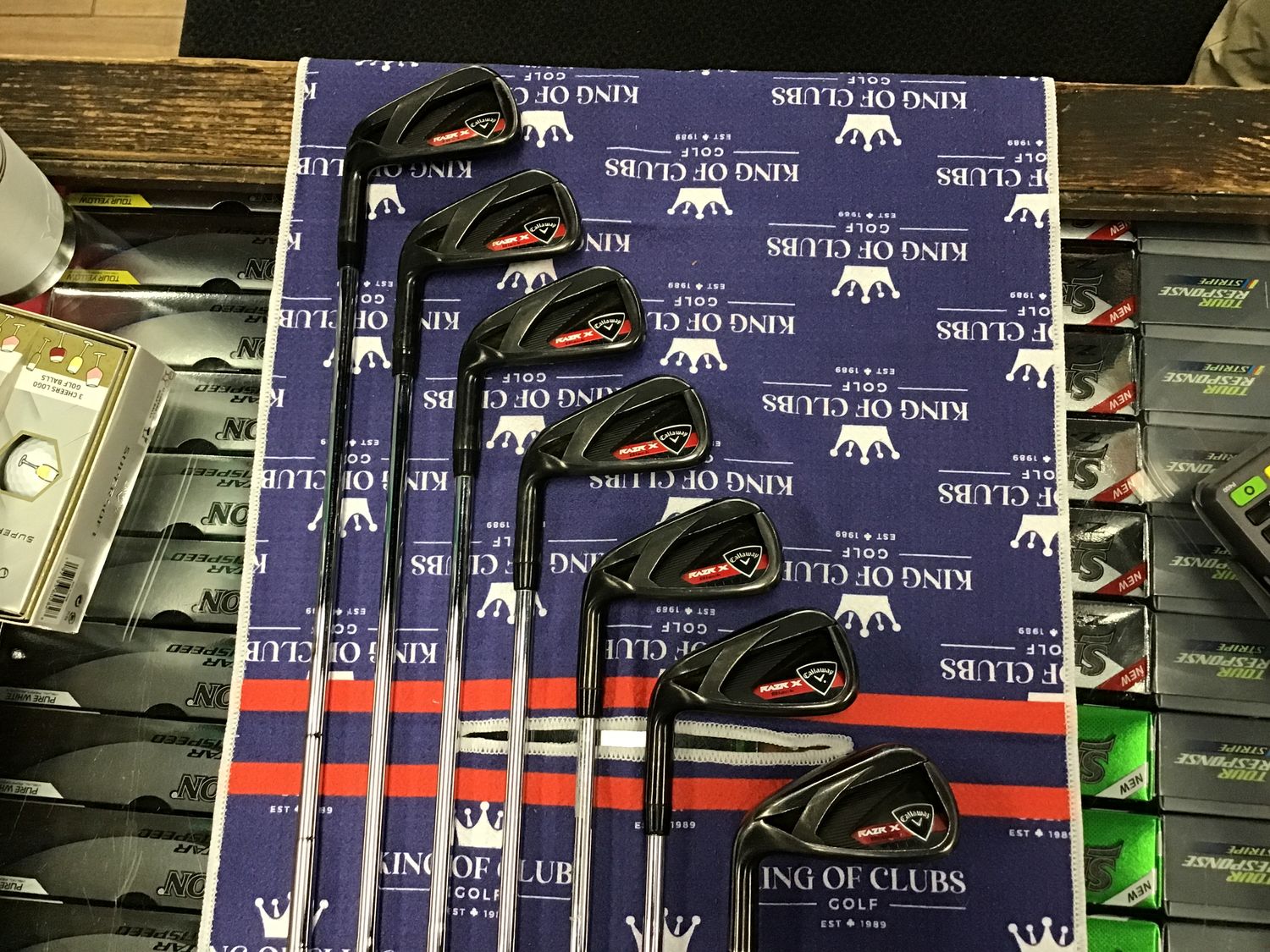 Used Callaway RAZR X Black Irons 4-PW LH