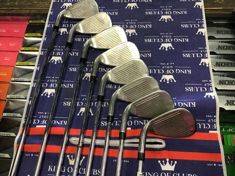 Used Callaway Rogue irons 4-PW+AW RH Stiff