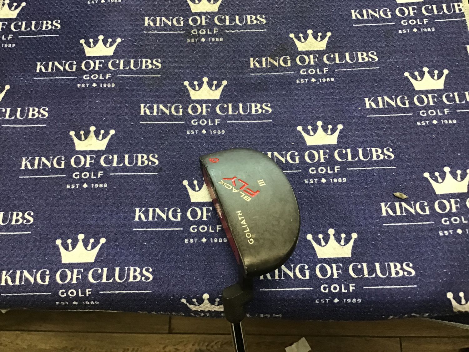 Used LH Goliath Black Fly Putter