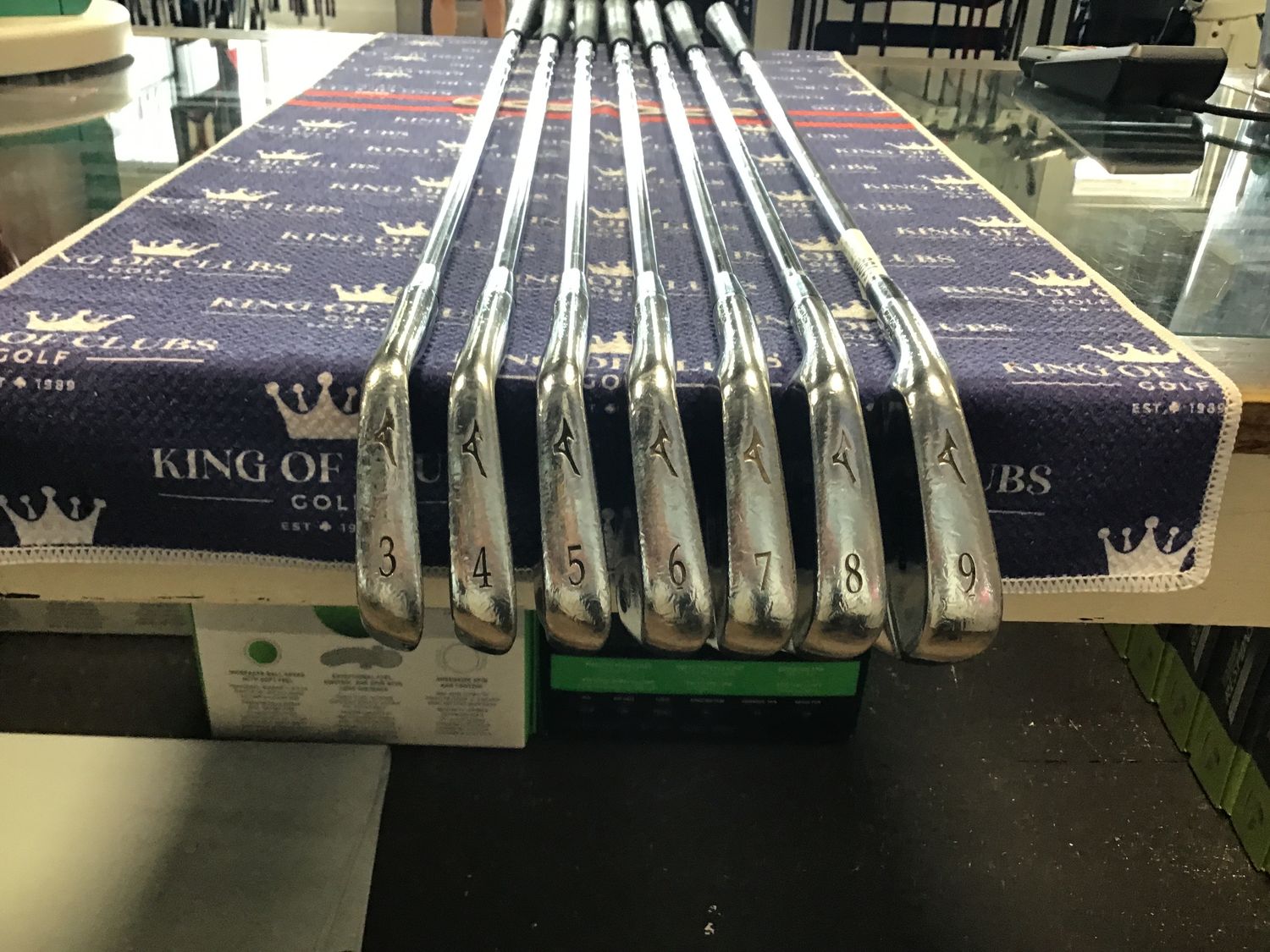 Used Mizuno MP-68 3-9 Iron LH Stiff