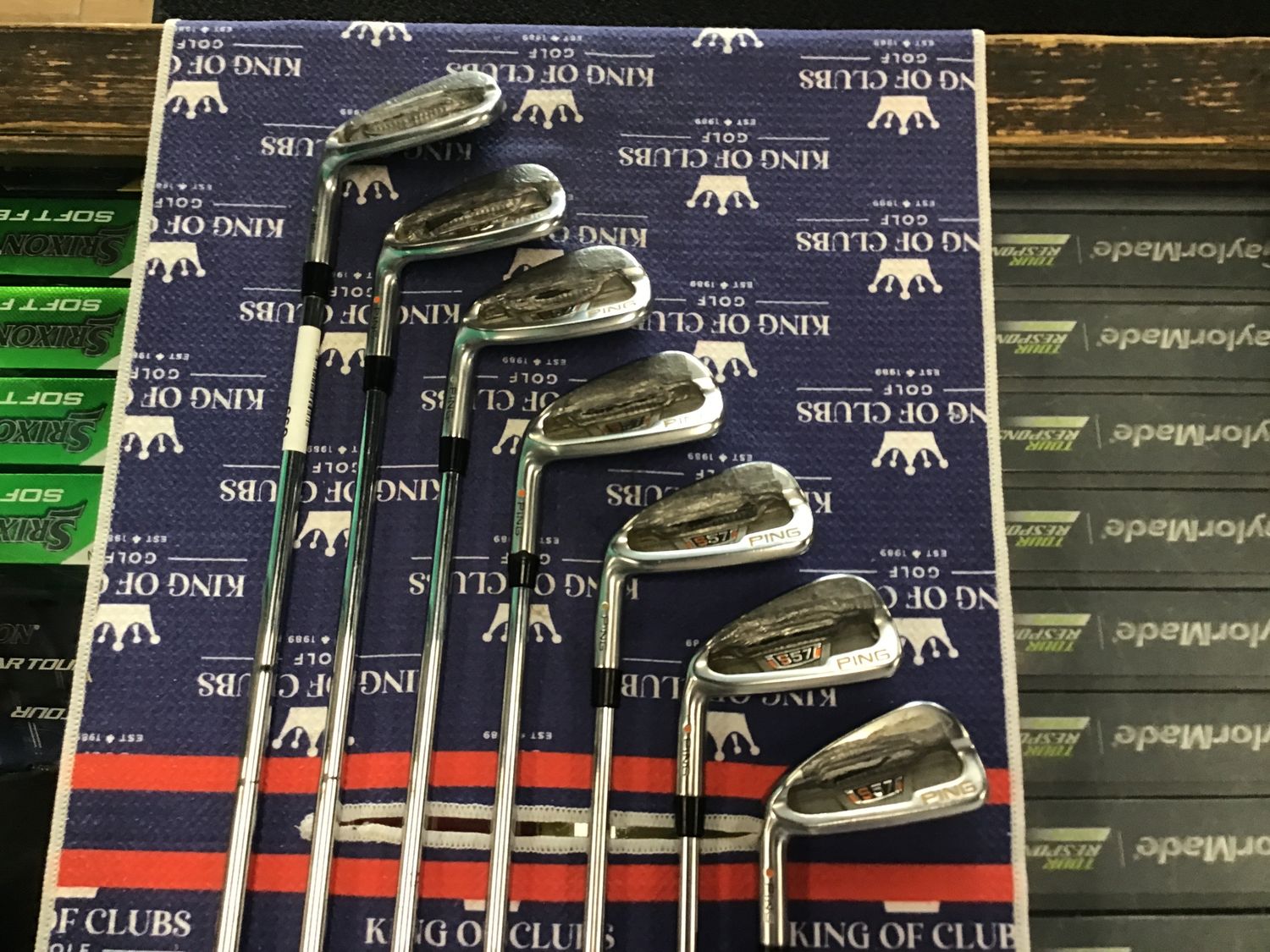 Used Ping S57 4-PW LH Stiff